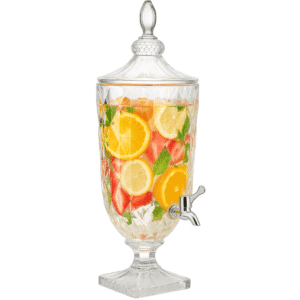 Suqueira De Vidro 2 Litros Diamante Cristal Torneira Luxo