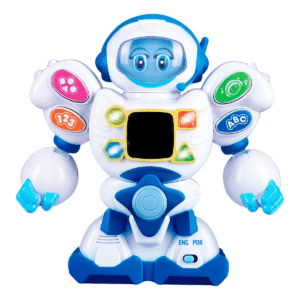 Brinquedo Educativo Amigo Robô Fala Frases Inglês Português