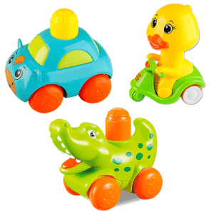 Kit 3 Carrinhos Fricção Coleção Corre-Corre Brinquedo Bebê Infantil Zoop Toys